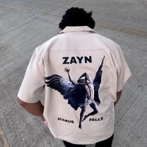 Zayn Malik Icarus Falls Print Oversized Korean shirt