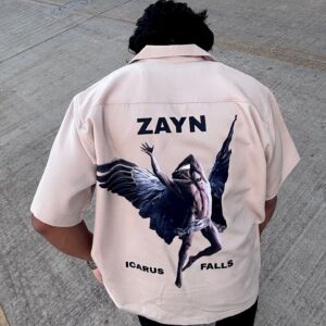 Zayn Malik Icarus Falls Print Oversized Korean shirt