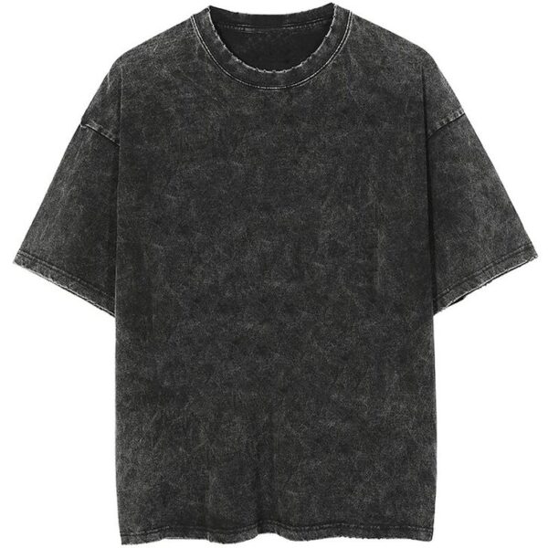 Acid Wash Oversized Solid T-Shirt